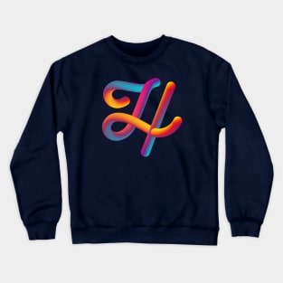 Curly H Crewneck Sweatshirt